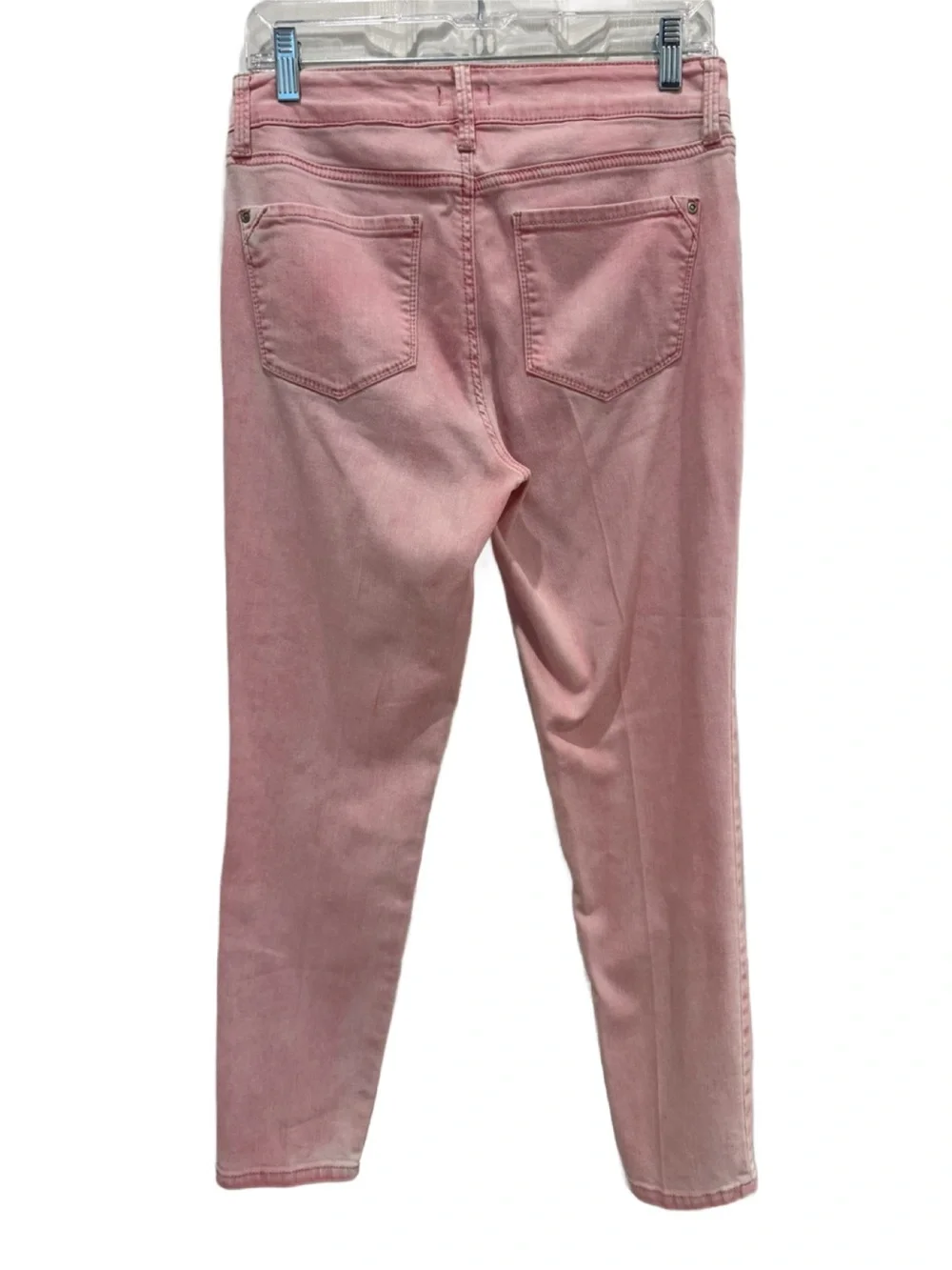 NYDJ Rose Pink Slim Straight Ankle Jeans With Lift Tuck Technology. Size 6